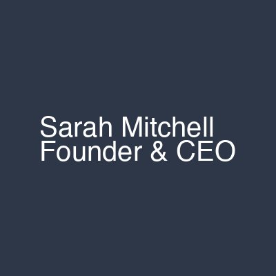 Sarah Mitchell, Founder & Lead Care Coordinator